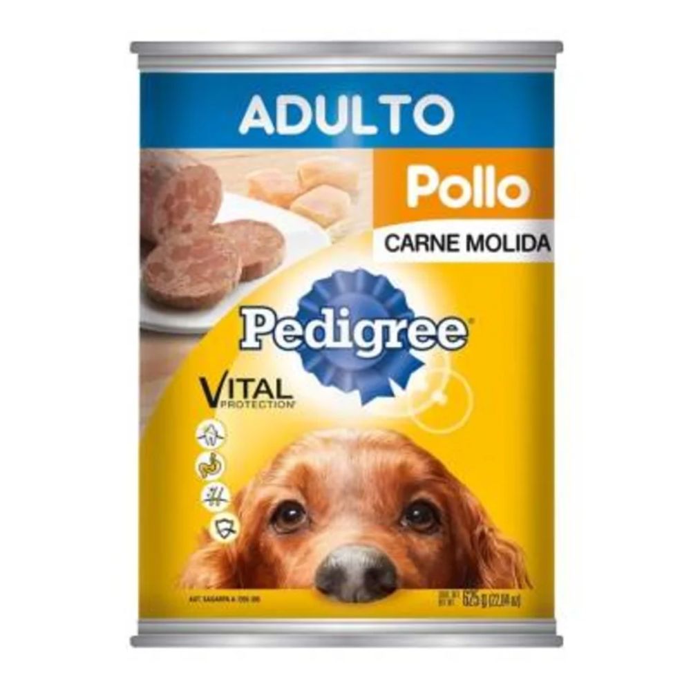 Alimento Húmedo Para Perro Pedigree Pollo Lata 625 gr