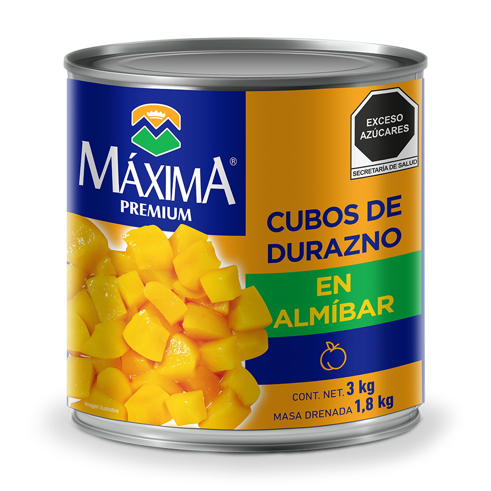 Maxima Premium Duraznos En Cubos 6/3 Kg
