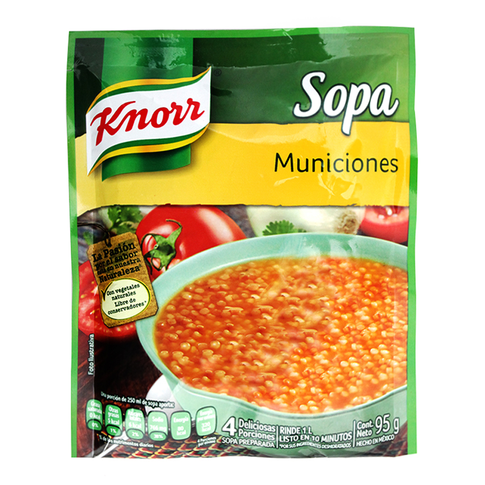 Knorr Sopa Municiones 12/95 Gr