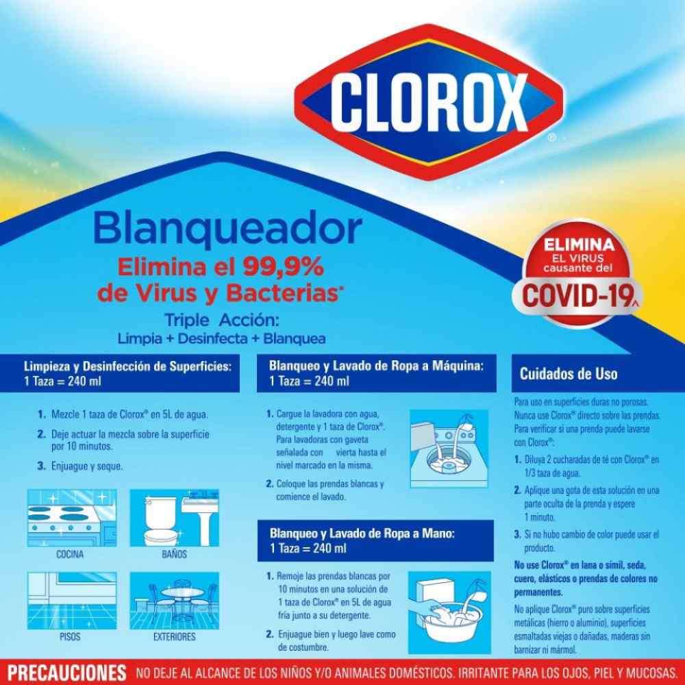 Clorox Blanqueador 3/5.8 Lt