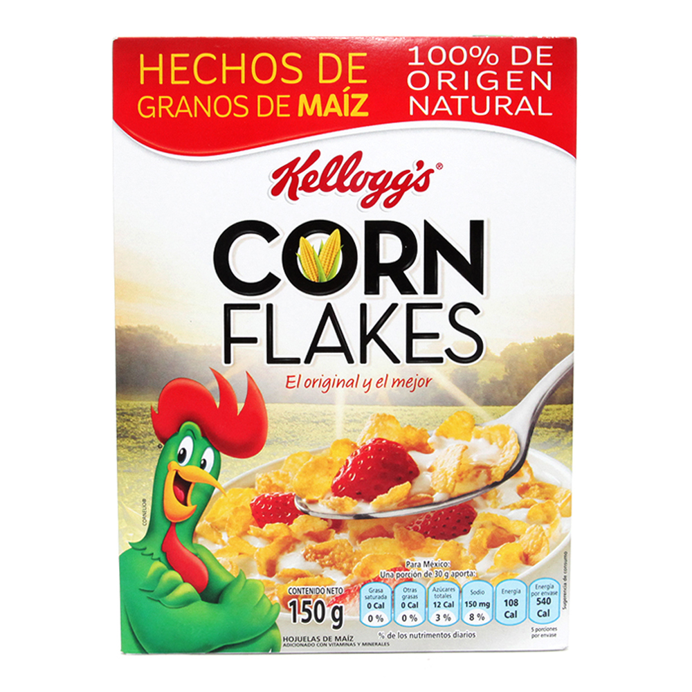 Corn Flakes Kelloggs Cereal 28/150 Gr