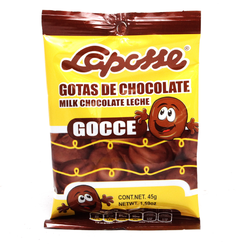 Gota De Chocolate Con Leche Laposse 45 gr