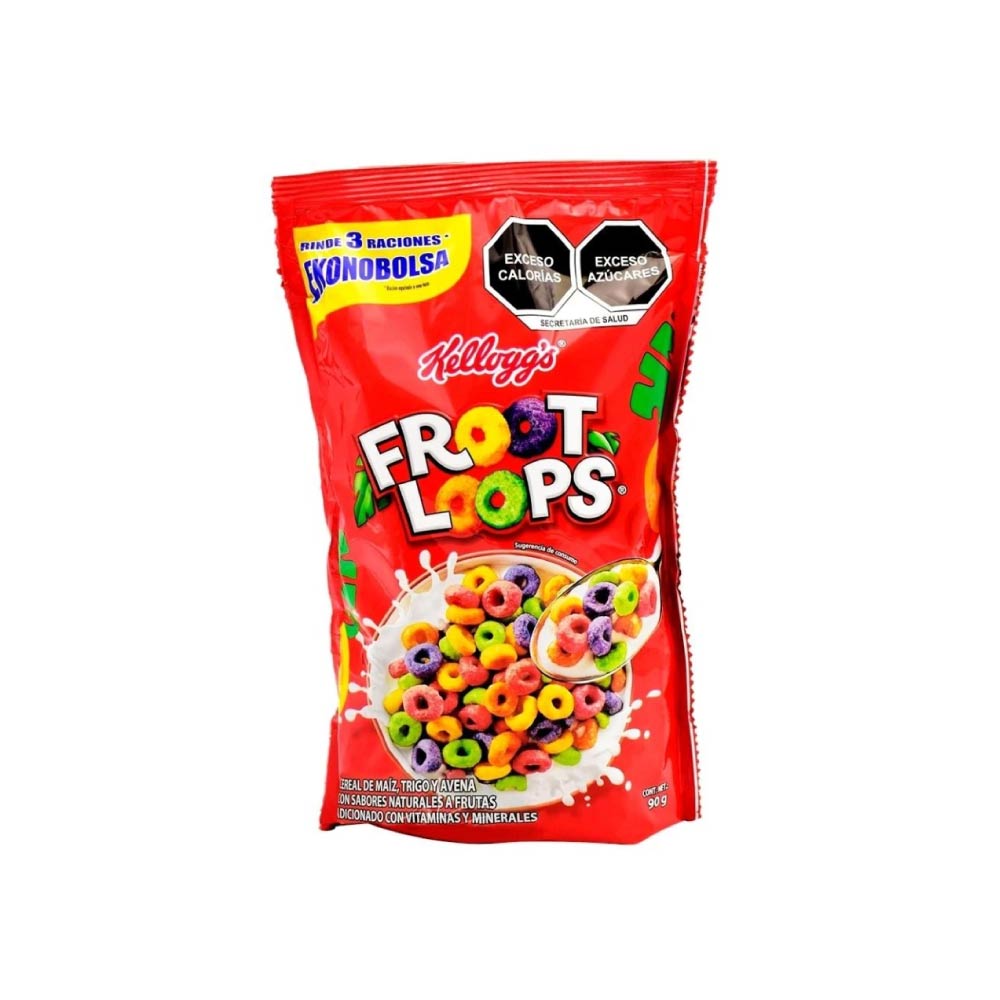 Froot Loops Kellogs Cereal Econopack 14/90 Gr