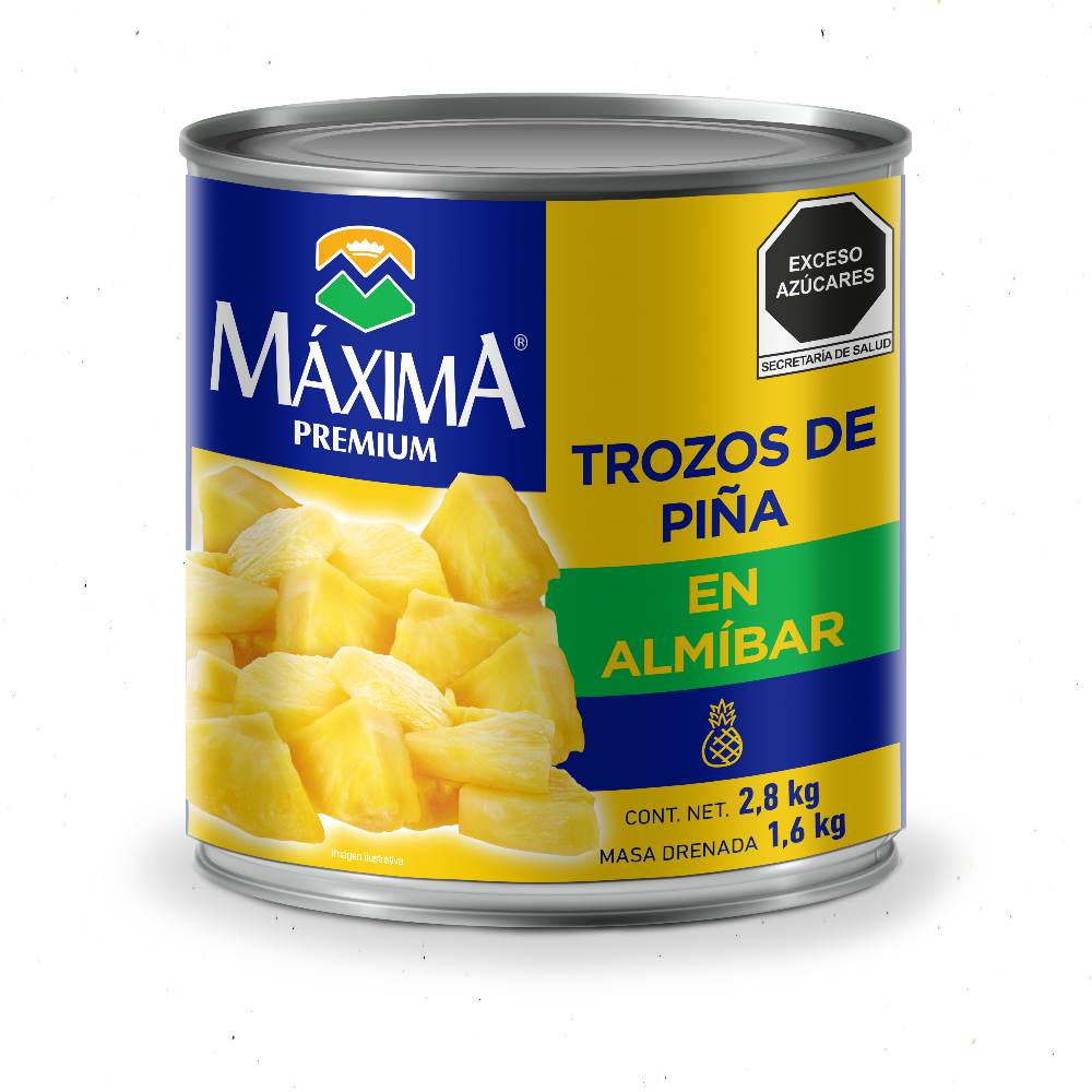 Maxima Premium Piña Almibar Trozos 6/2.8 Kg