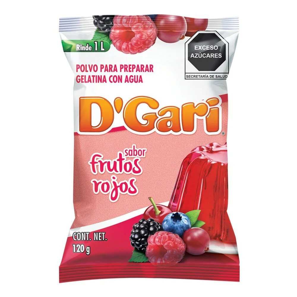 Dgari Gelat Frutos Rojos 50/120 Gr