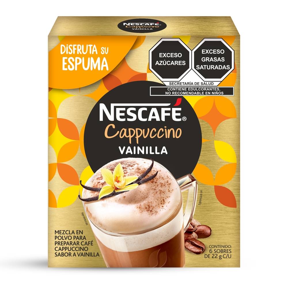 Nescafe Cappuccino Vainilla 6/6/132 Gr
