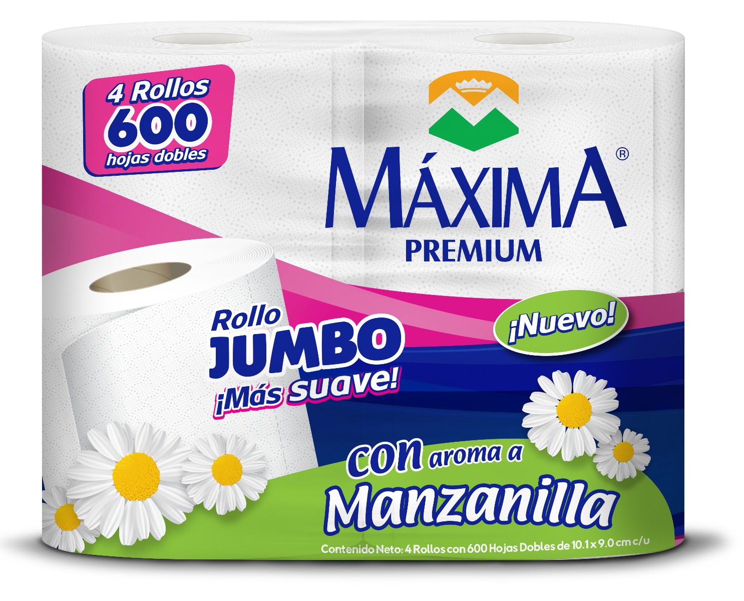Maxima Premium Hig Manzanilla 600 Hojas 12/4 Pz