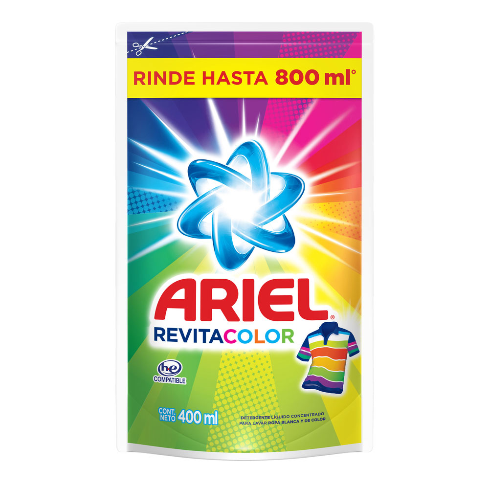 Ariel Revitacolor Pouch 9/400 ml