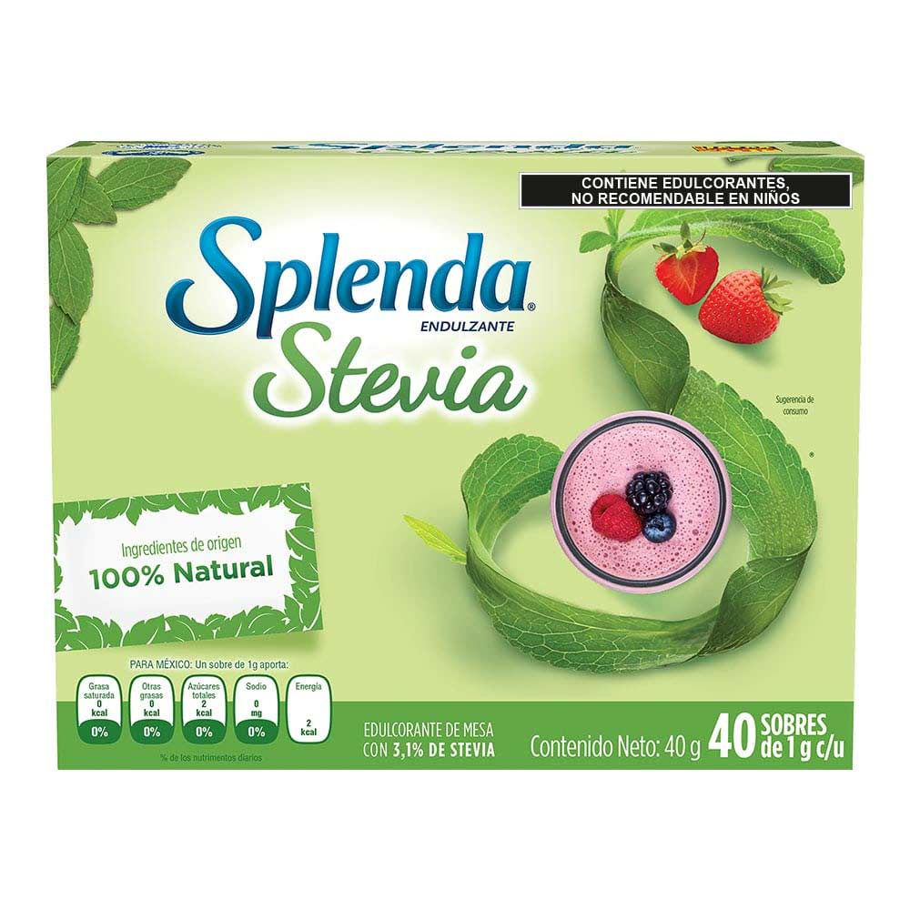 Splenda Stevia Sustituto Azucar Sobre  12/40/1 Gr
