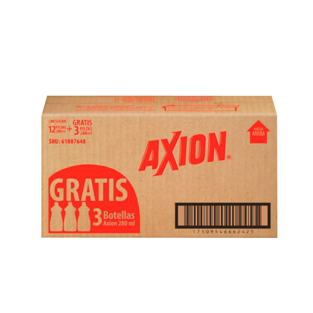 Axion Lavatras Liq Limon 12/280 Ml+3 Pzas Gratis (Io)