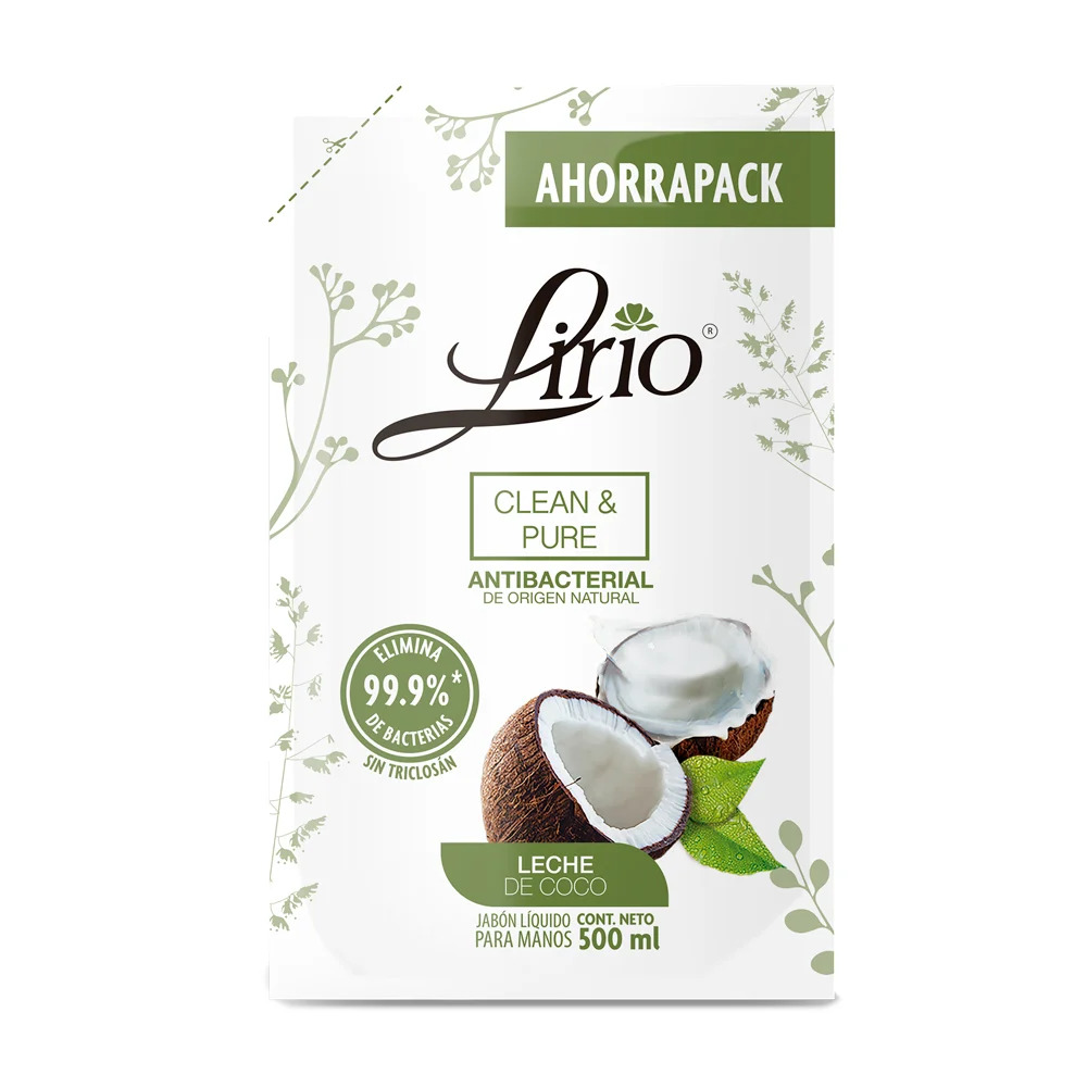 Jabon Lirio C&P Pouch Coco Liquido  12/500 Ml