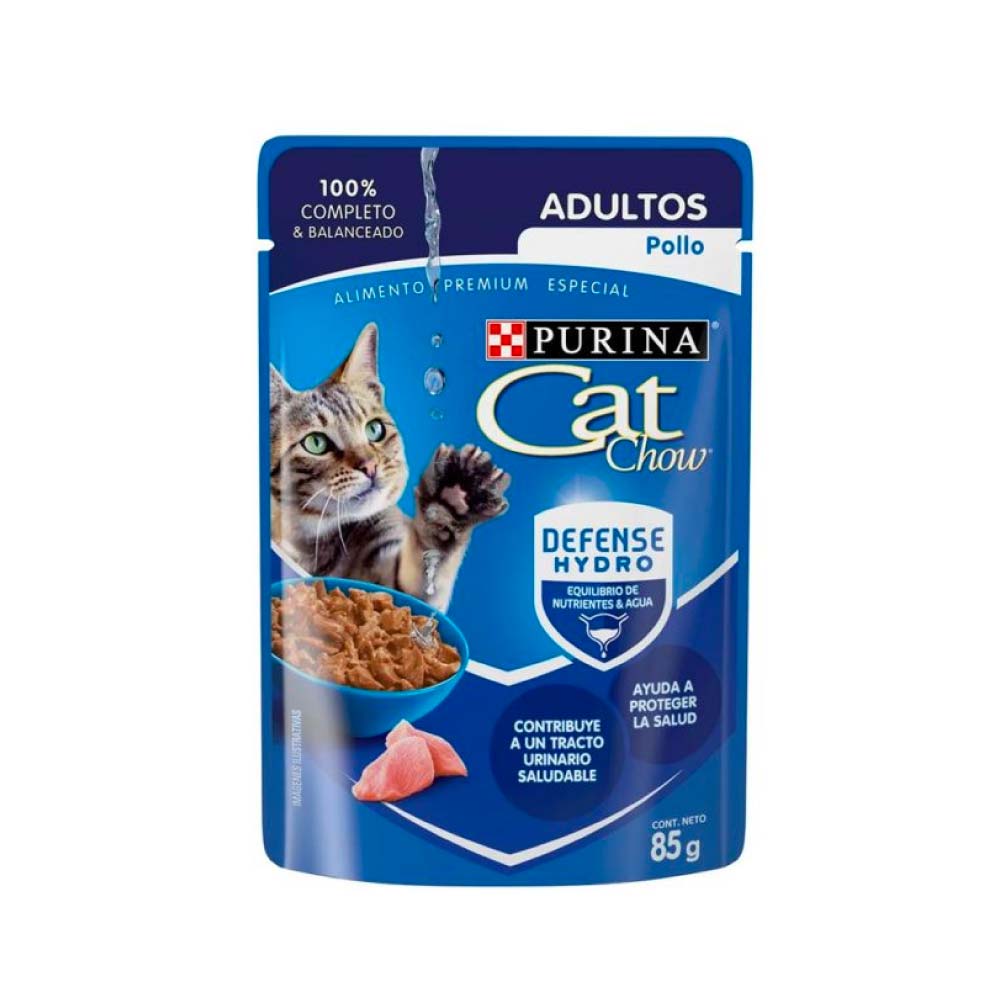 Cat Chow Pouch Pollo 12/85 Gr