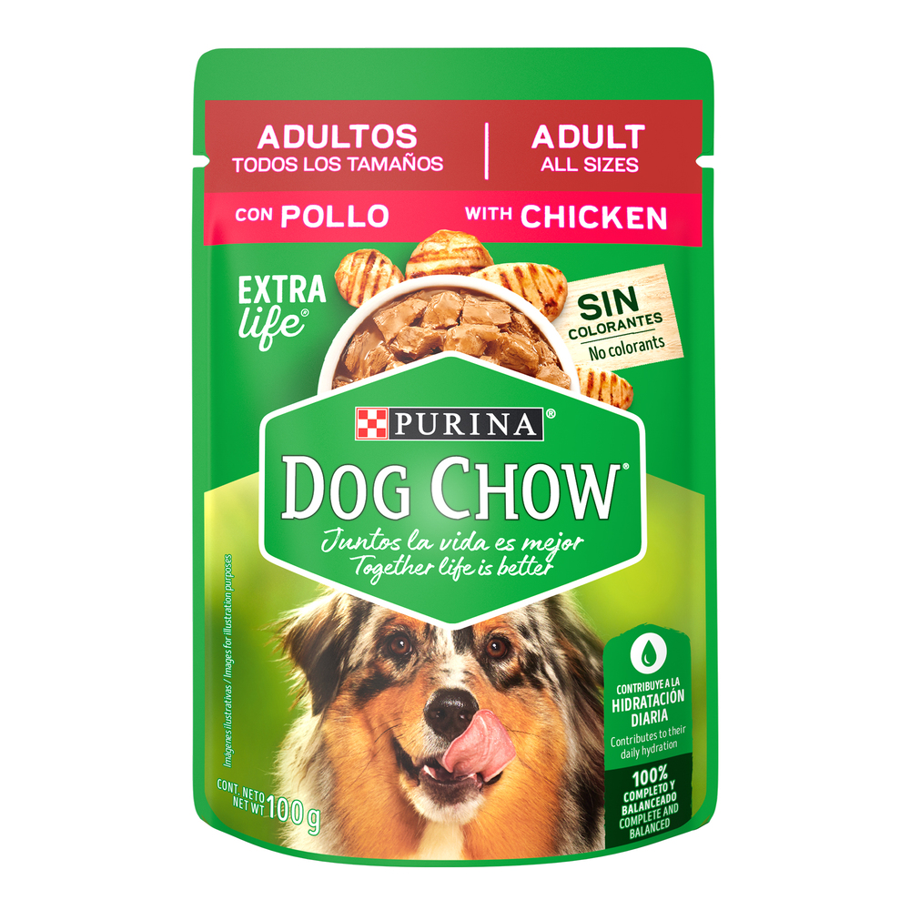 Dog Chow Pouch Pollo 12/100 Gr