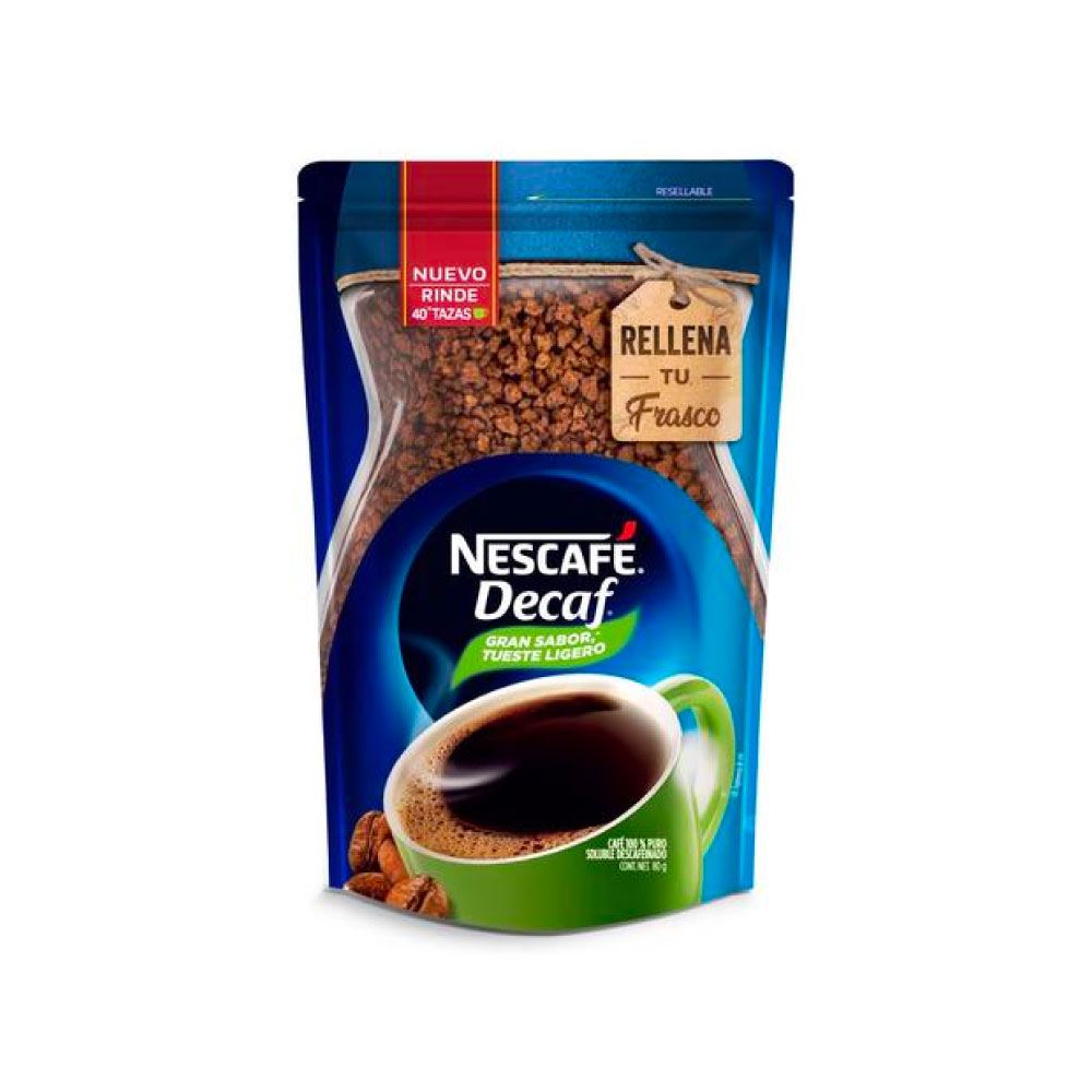 Nescafe Decaf Doypack 12/80 Gr