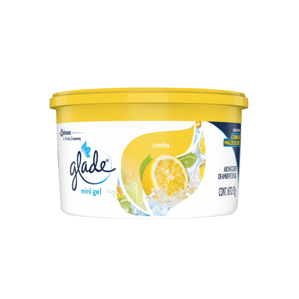 Glade Aromatizante Minigel Limon 70 Gr