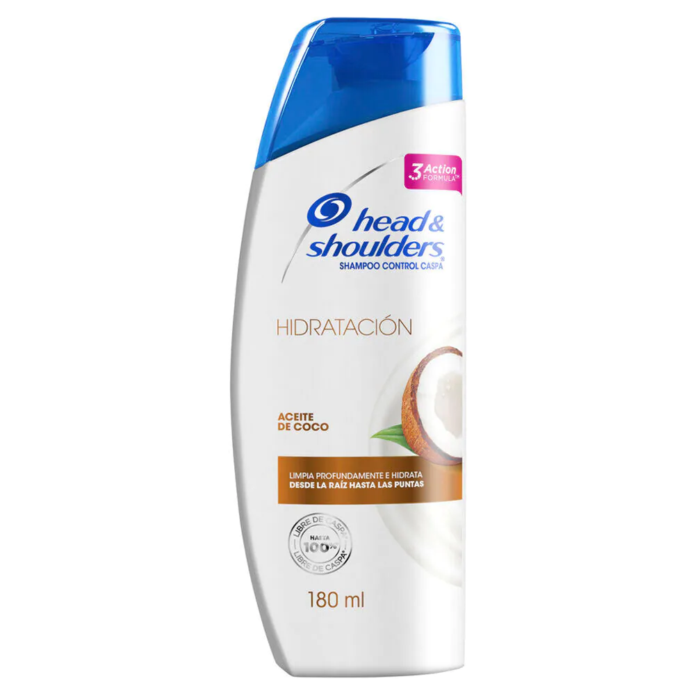 Head & Shoulders Shampoo Hidratacion Coco 12/180 Ml