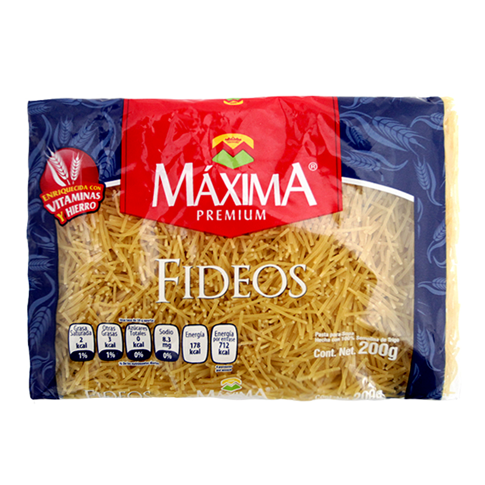 Sopa Maxima Premium Fideo 200 gr