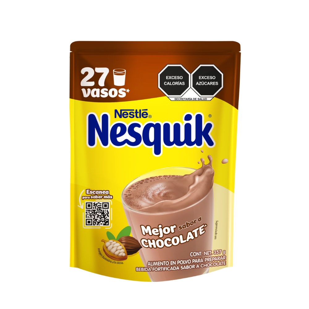 Chocolate En Polvo Nesquik Bolsa 357 gr