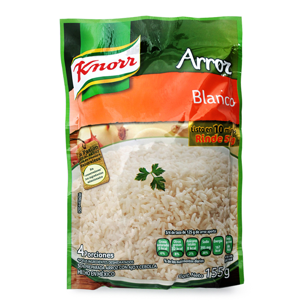 Knorr Sopa Inst Arroz Blanco 12/155 Gr