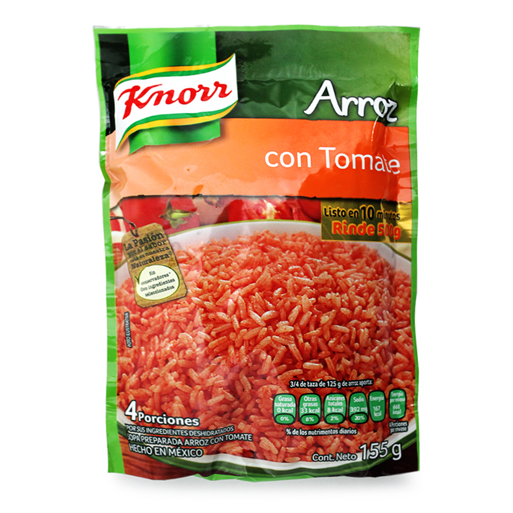 Knorr Sopa Inst Arroz C/Tomate 12/155 Gr