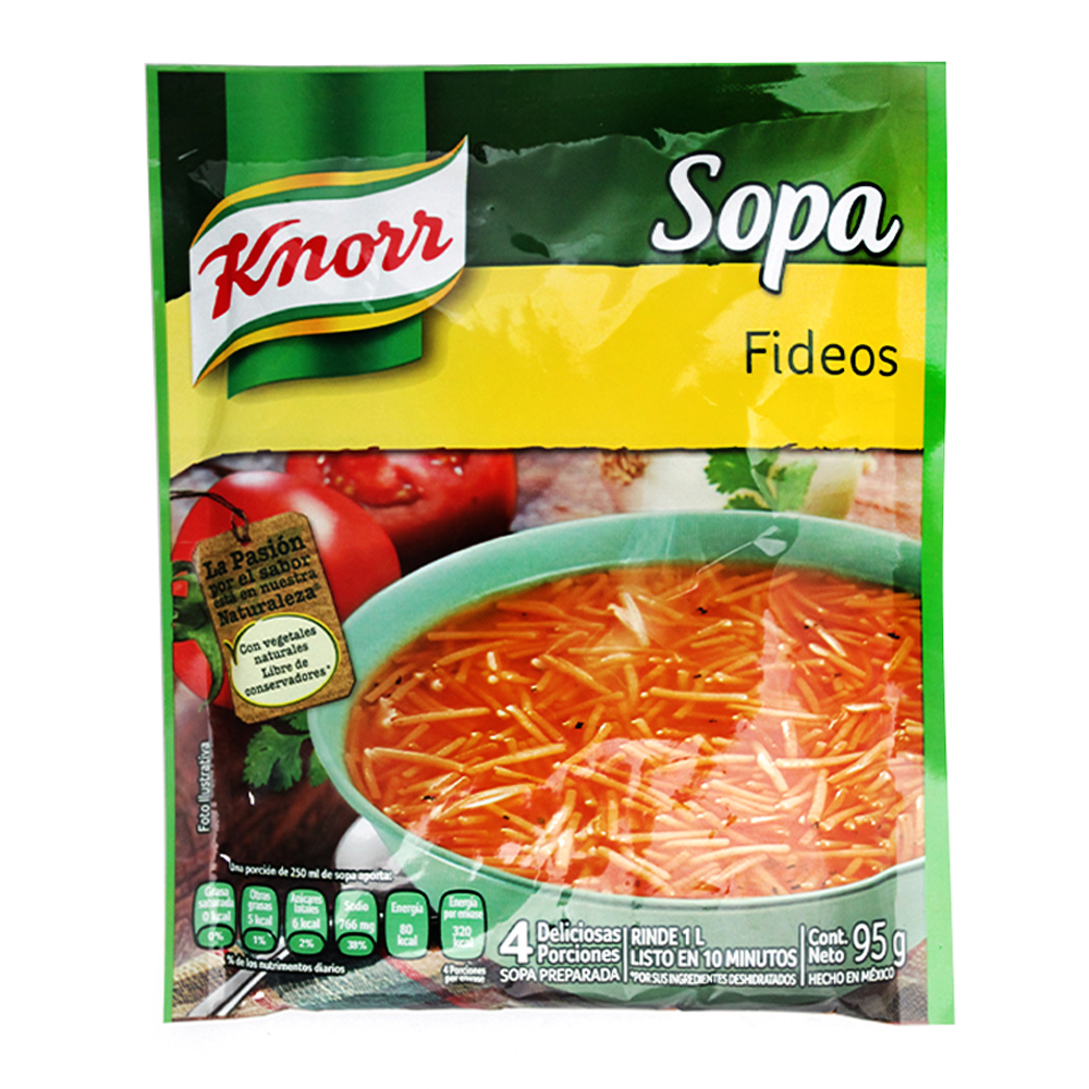 Knorr Sopa Inst Fideos 12/95 Gr *