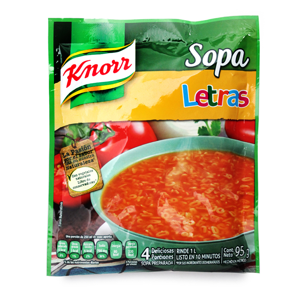 Knorr Sopa Inst Letra 12/95 Gr