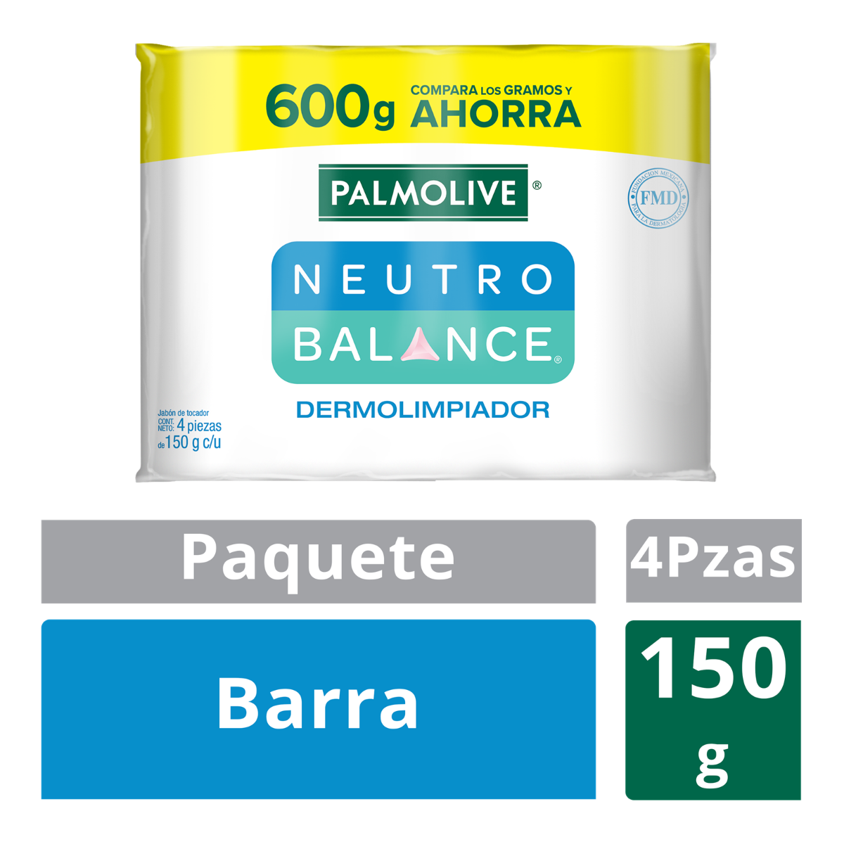 Palmolive Neutro Balance Jab Toc 4 Pack 18/4/150 Gr