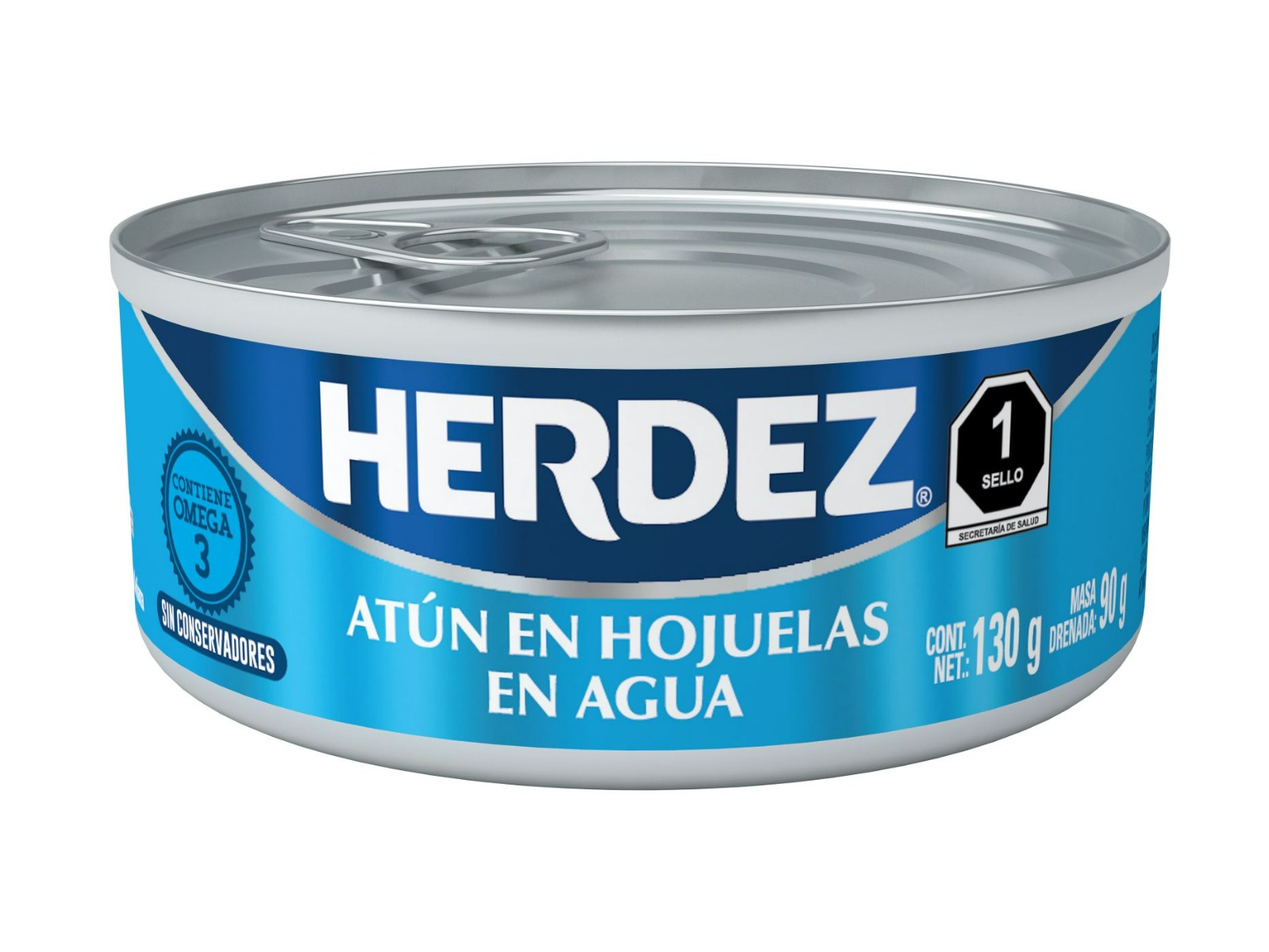 Atun Herdez En Hojuelas En Agua 24/130 Gr