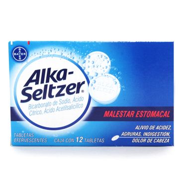 Alka Seltzer Antiácido Efervescente 12 Tab