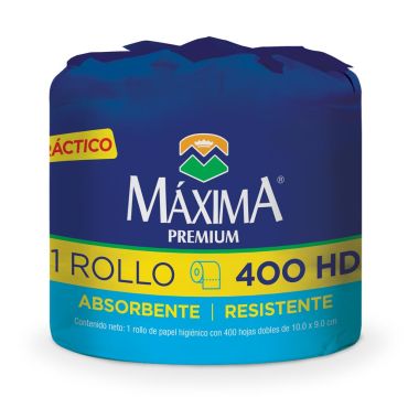 Papel Higienico Maxima Premium Individual 400 Hojas 1 Pieza